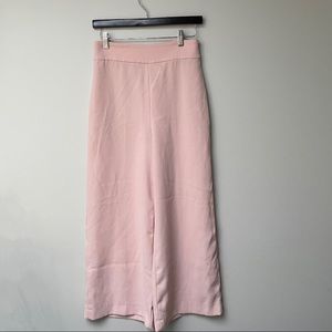 Zara Women Pink High Waisted Culottes
